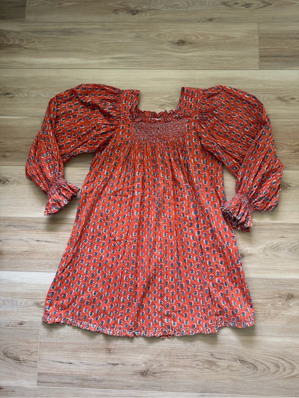 Doen Estee Dress In Calico Blooms - Picture 2 of 14